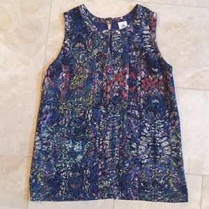 Cabi sleeveless stained glass blouse